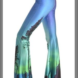 Forest hippie bell bottom pants